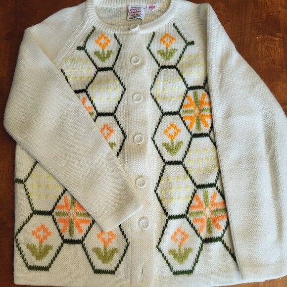 Kimlon ~ SZ M ~ Vintage Embroidered Sweater ~ VERY GOOD Condition - Picture 6 of 11